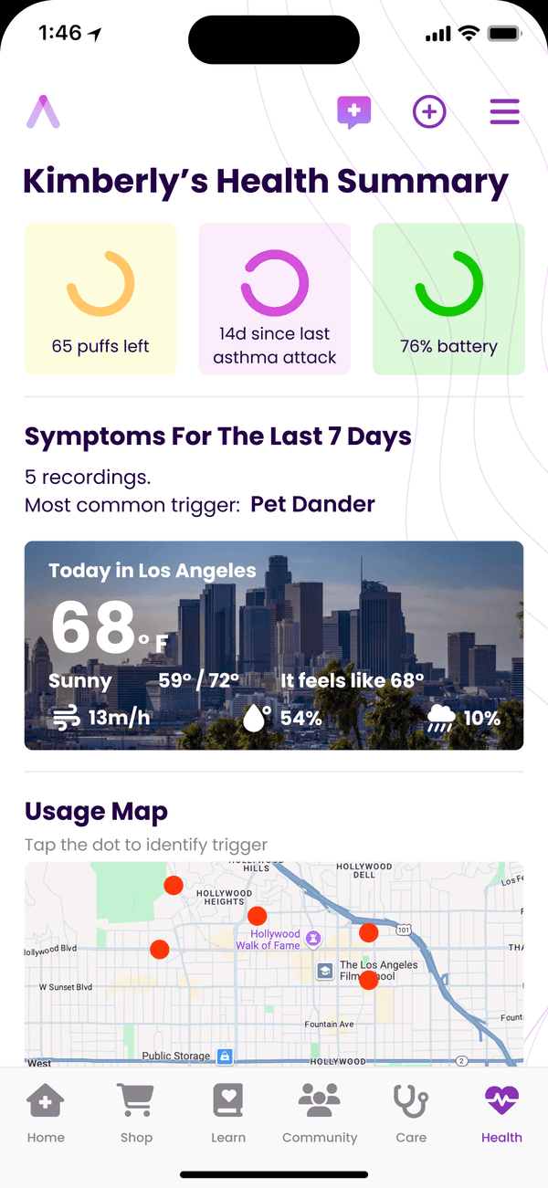 Above Health mobile app